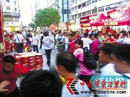 廣藥王老吉員工南昌街頭促銷遭圍毆 7員工被打傷